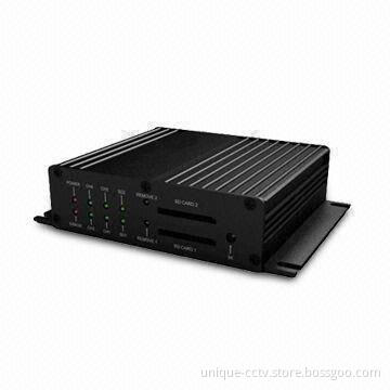 D1 High Definition Car DVR, Supports SD Card, 1 to 4 Channels Video Input, RoHS Directive-compliant